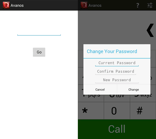 Avanos is password protected.