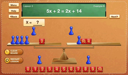 This is how a lesson looks in the app