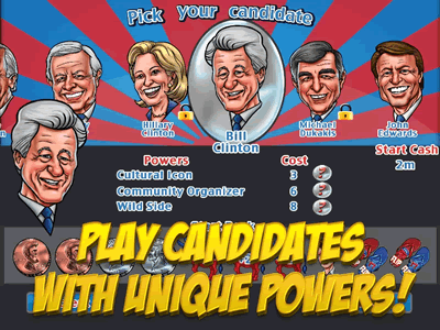 Candidates have unique power