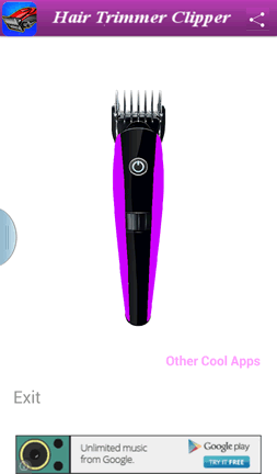The sides of the trimmer will change color