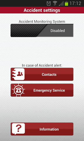 Enabling accident monitoring system in woowRescue