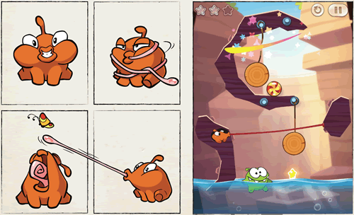 Cut the Rope 2 has the same familiar gameplay with new game elements  (pictures) - CNET