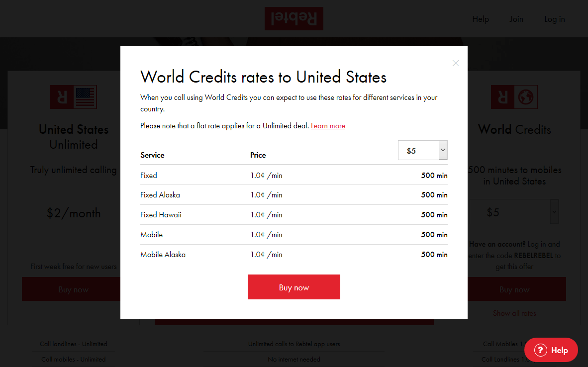 rebtel-pricing