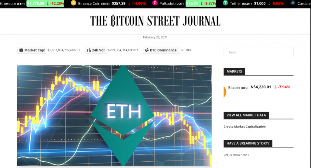 Bitcoin Street Journal - News