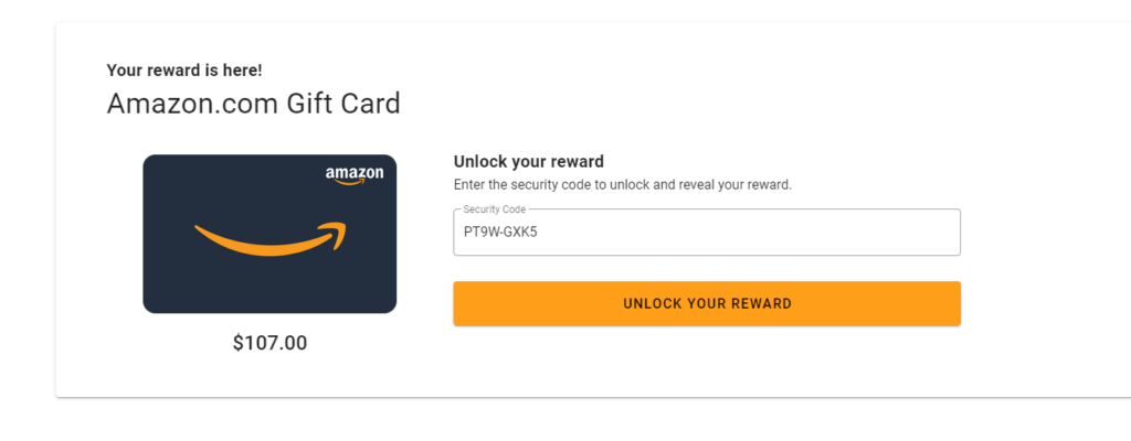 Claim your Amazon Gift card from Capterra - step 8