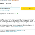 Redeem an Amazon Gift Card
