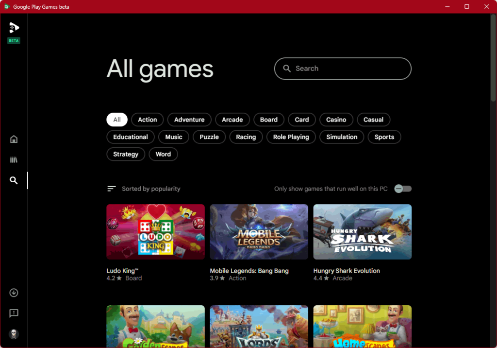 Google Play Games Beta Brings Support for 'Seamless' Android Gaming to  Windows PCs